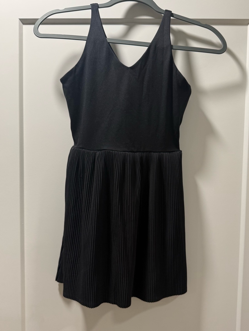 all in motion Black Pleated Tank Dress for Kids